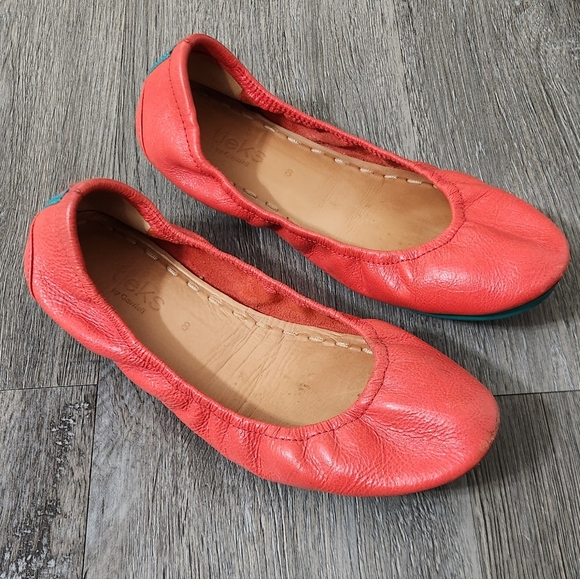 Tieks By Gavrieli‎ Poppy Orange Colar Leather Ballet Flat - Picture 7 of 12